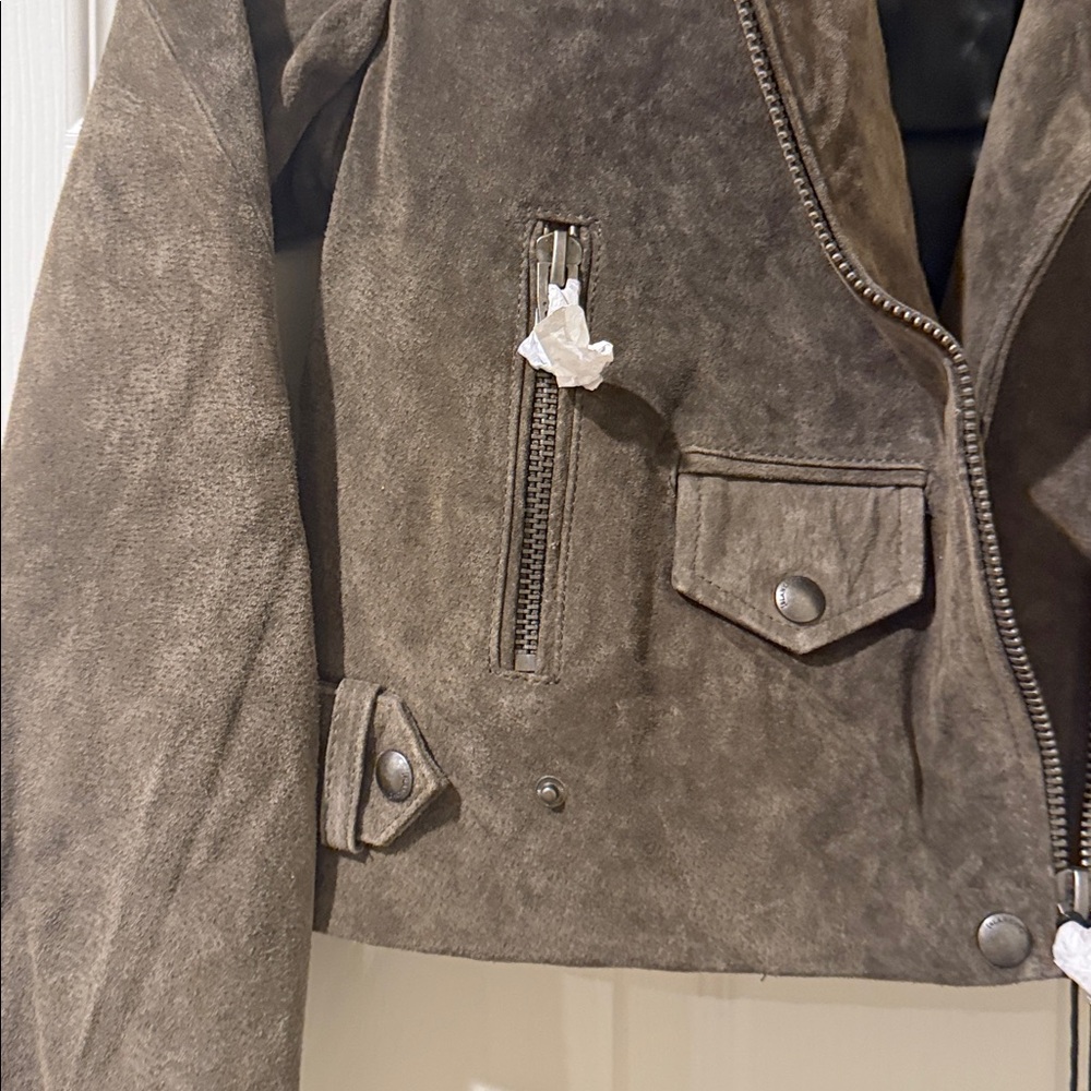 NWT Blank NYC Suede Moto Run For It Jacket - Picture 7 of 13